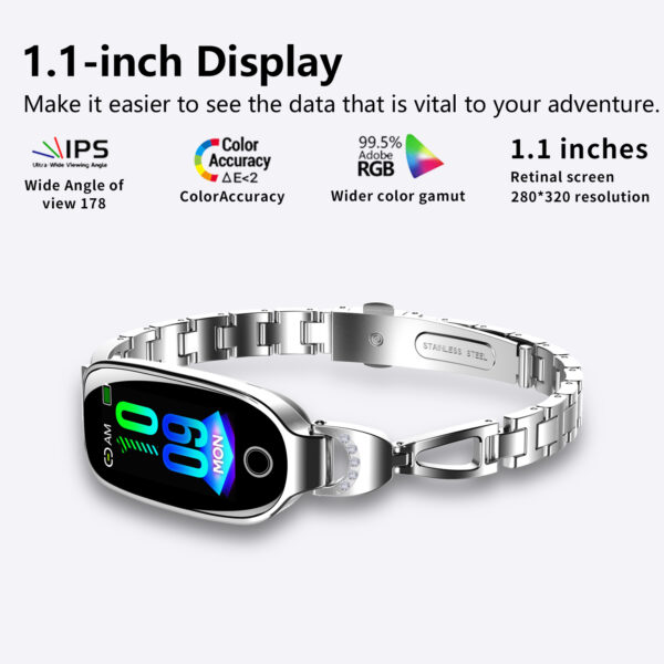 silver smartwatch for girls