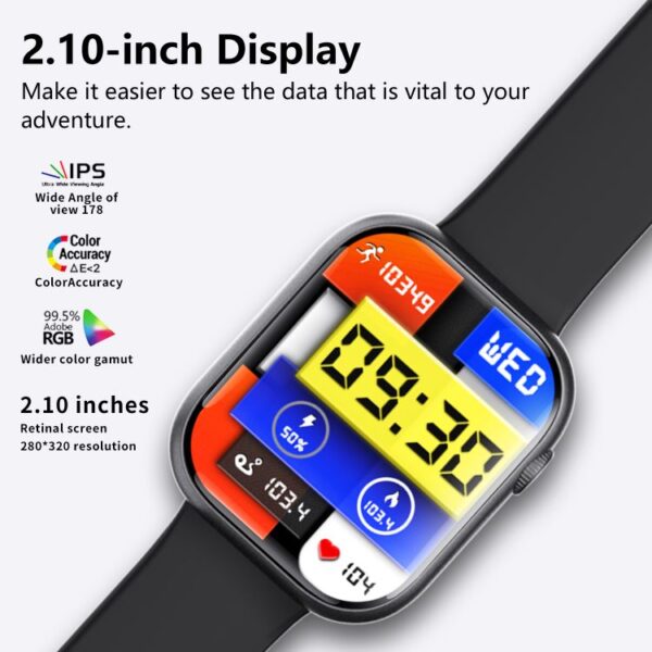 bid display smartwatch 2.1inch
