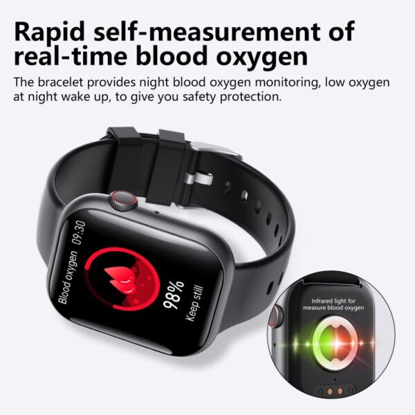 blood oxygen measurement smartwatch sf70