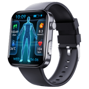 ecg smart watch ef300 black